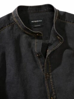 Viel-Flachs-Jeanshemd -Modekleidung Geschäft EC10 7472 DG 1