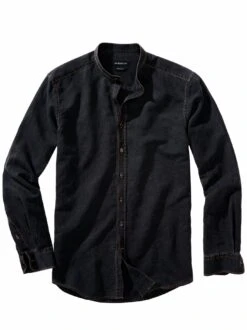 Viel-Flachs-Jeanshemd -Modekleidung Geschäft EC10 7472 FA 1