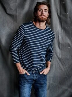 Indigolover-Longsleeve -Modekleidung Geschäft EC23 6220 DE 1