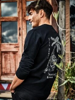 Tiger-Longsleeve -Modekleidung Geschäft EC23 6349 DE