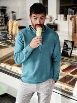 Eisdielen-Hoodie -Modekleidung Geschäft EC23 6414 DF