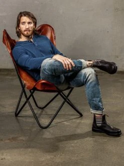 Denim Lovers Henley -Modekleidung Geschäft EC23 7898 DC 1