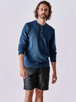 Denim Lovers Henley -Modekleidung Geschäft EC23 7898 DE