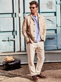 Leinen Five Pocket -Modekleidung Geschäft EC24 4351 DE