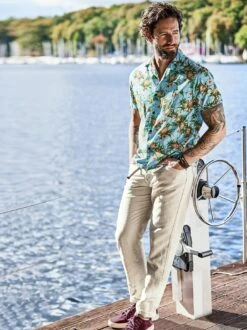 Leinen Five Pocket -Modekleidung Geschäft EC24 4351 DF