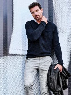 Glencheck-Chino -Modekleidung Geschäft EC24 6144 DE