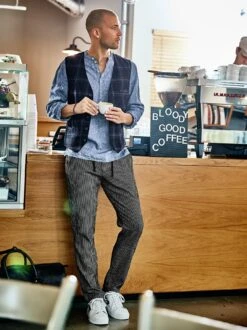 Lass-krisseln-Hose -Modekleidung Geschäft EC24 6237 DF