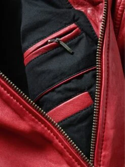 Scuderia-Lederjacke -Modekleidung Geschäft EC24 6303 DI