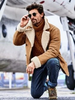 Irische Lammfelljacke -Modekleidung Geschäft EC24 6304 DE