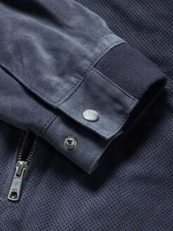 Perforierter Lederblouson -Modekleidung Geschäft EC24 6517 DH