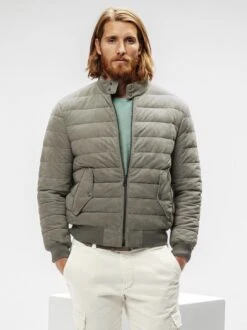 Nebel-Lederjacke -Modekleidung Geschäft EC24 6600 DF 1