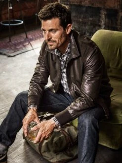 Lederjacke Pub -Modekleidung Geschäft EC24 6611 DE