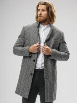 Houndstooth-Mantel -Modekleidung Geschäft EC24 6647 DE 1