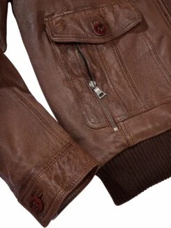 Auf-Achse-Lederjacke -Modekleidung Geschäft EC24 6679 DH