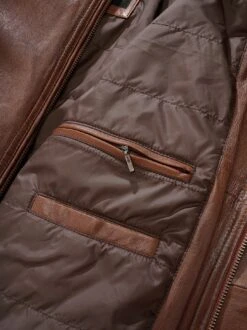 Auf-Achse-Lederjacke -Modekleidung Geschäft EC24 6679 DJ