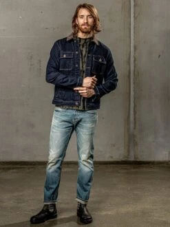 Tiefgründige Jeansjacke -Modekleidung Geschäft EC24 6684 DD 1