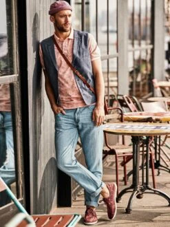 Denim-Weste -Modekleidung Geschäft EC24 6915 DF 1