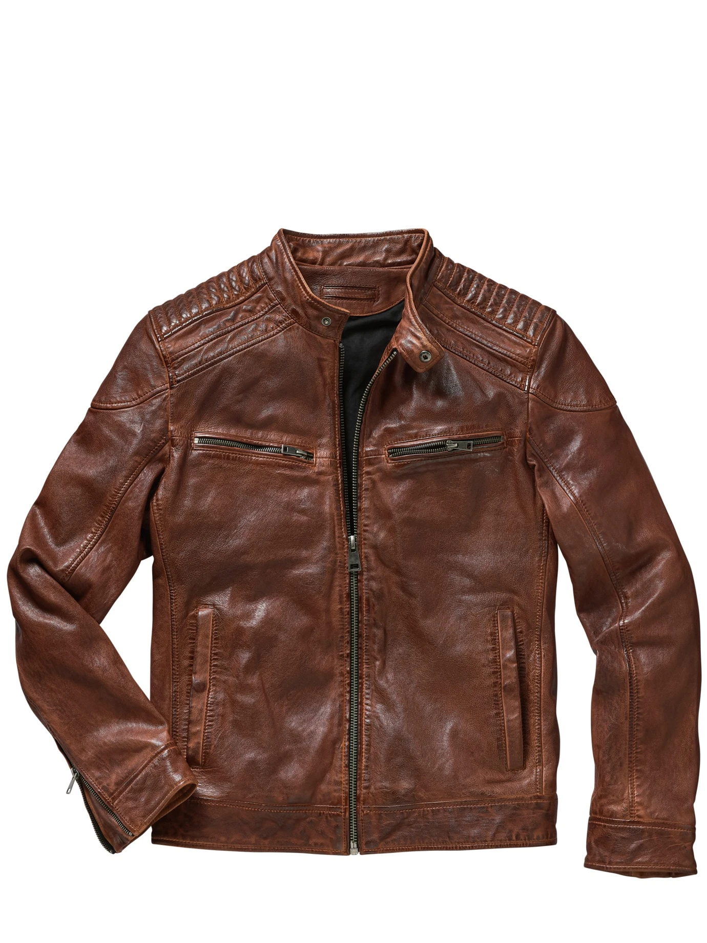 Gebrannte Bikerjacke 7 Gebrannte Bikerjacke – Bild 7