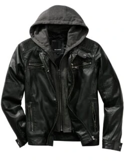 Momentum-Lederjacke -Modekleidung Geschäft EC24 7140 FA 1