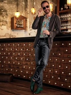 Boheme-Ledersakko -Modekleidung Geschäft EC24 7478 DF