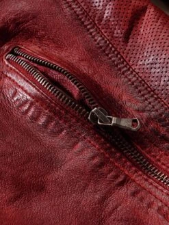 Die Rote Lederjacke -Modekleidung Geschäft EC24 7654 DG 1