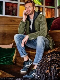 Retro-Sneaker Vasto Canvas -Modekleidung Geschäft EC25 4177 DD 1