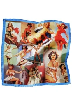 Pin-up-Einstecktuch -Modekleidung Geschäft EC28 4018 FA 1