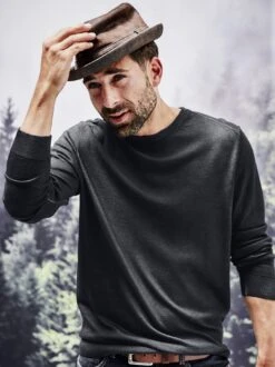 Leder-Trilby -Modekleidung Geschäft EC29 7134 DD